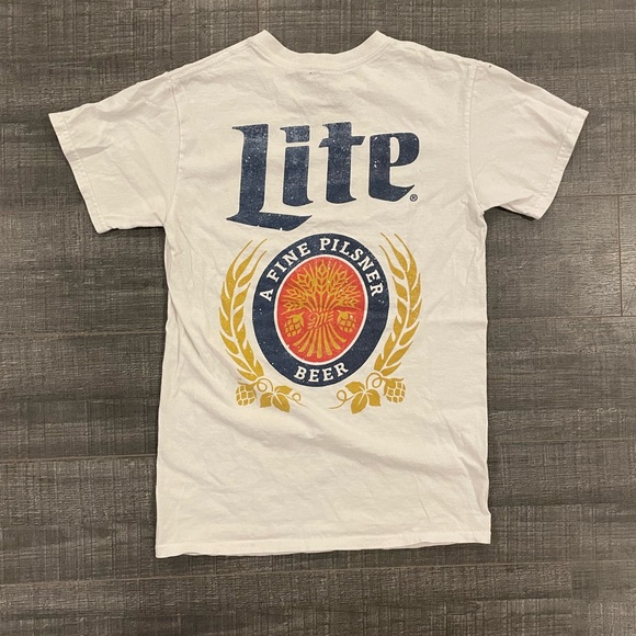Vintage Size Small Miller Lite Tee - Picture 3 of 4